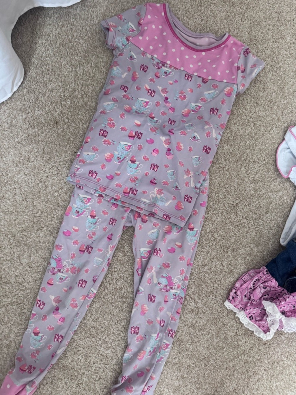 Matilda Jane Girls Pink Tea Party Pajama Set